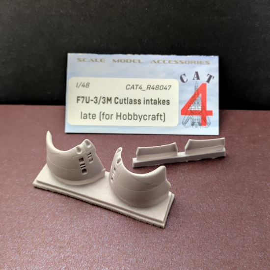 CAT4 R48047 1/48 F7U3/3M Cutlass intakes late (for Hobbycraft) scale